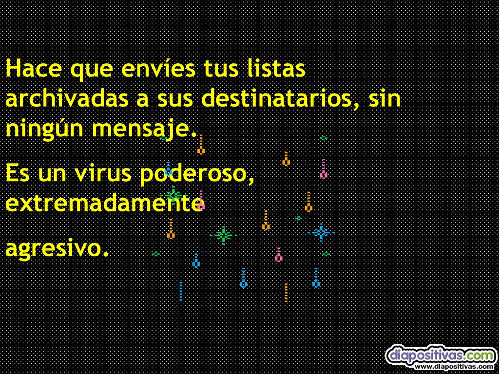 Hace que envíes tus listas archivadas a sus destinatarios, sin ningún mensaje.