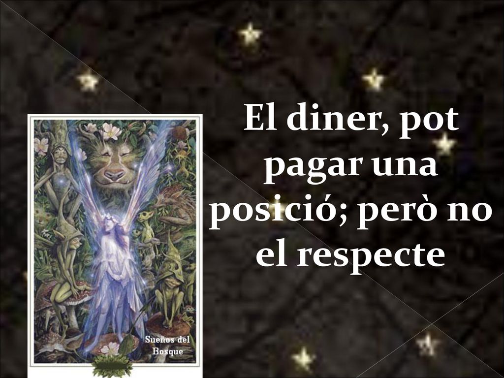 El diner, pot pagar una posició; però no el respecte