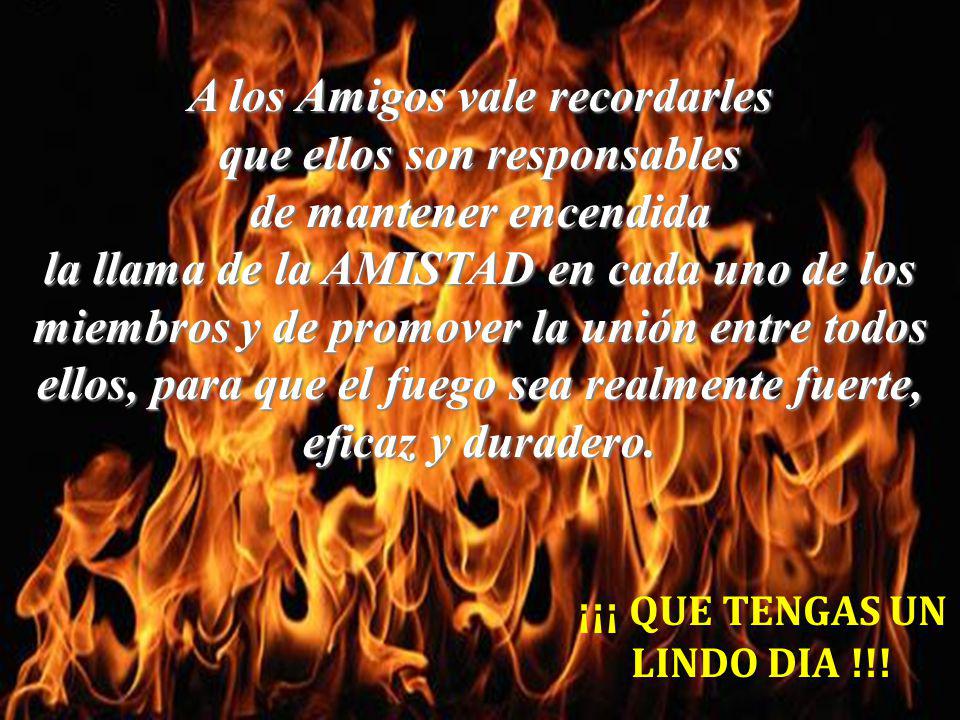 A los Amigos vale recordarles que ellos son responsables