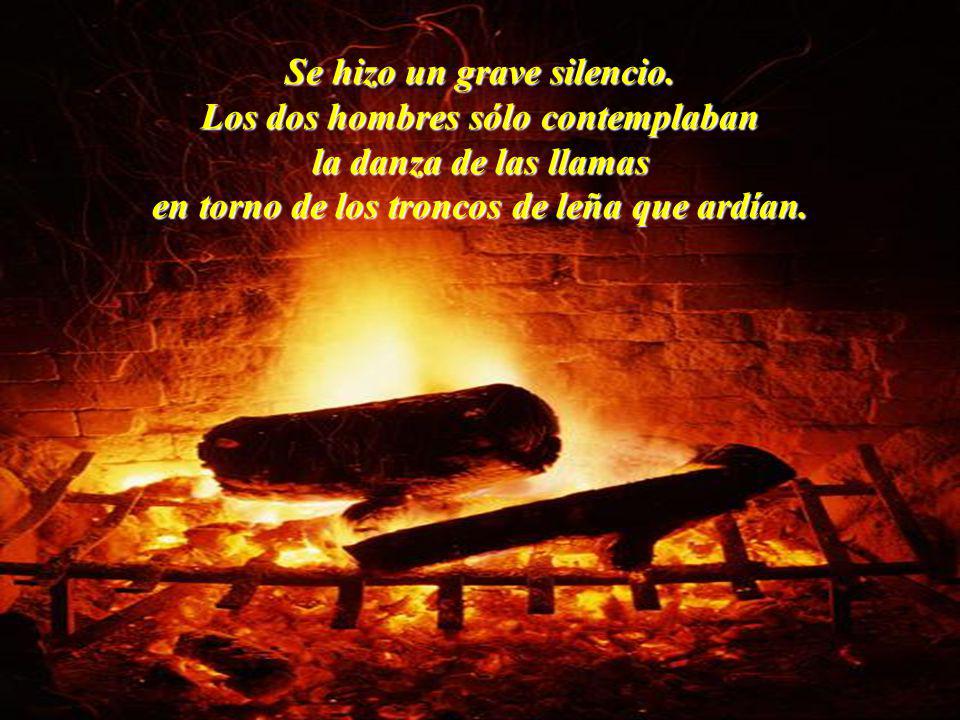 Se hizo un grave silencio. Los dos hombres sólo contemplaban
