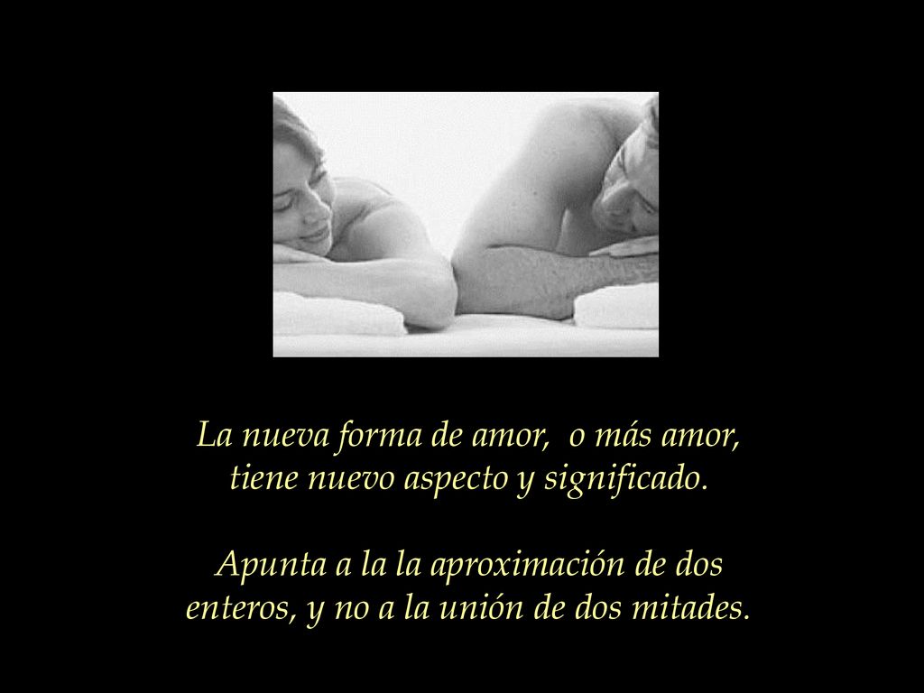 La nueva forma de amor, o más amor, tiene nuevo aspecto y significado