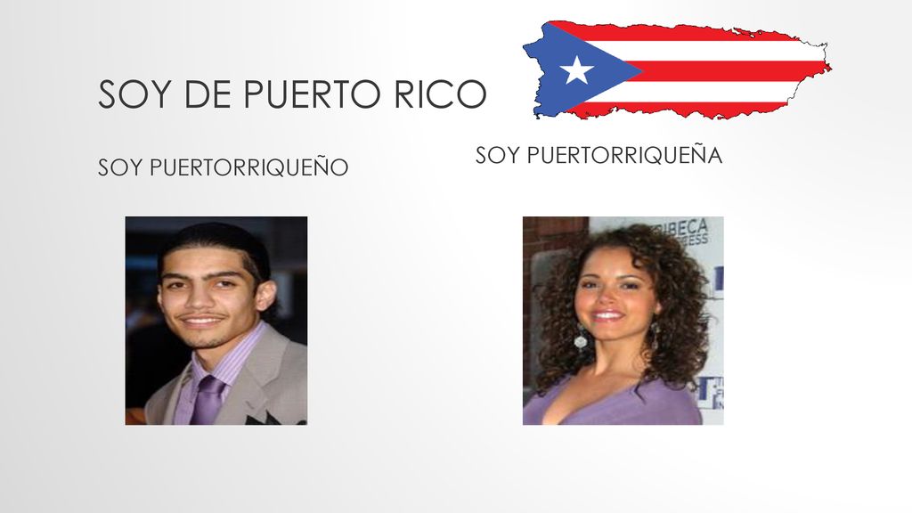 Soy de Puerto rico Soy puertorriqueÑo Soy puertorriqueÑa