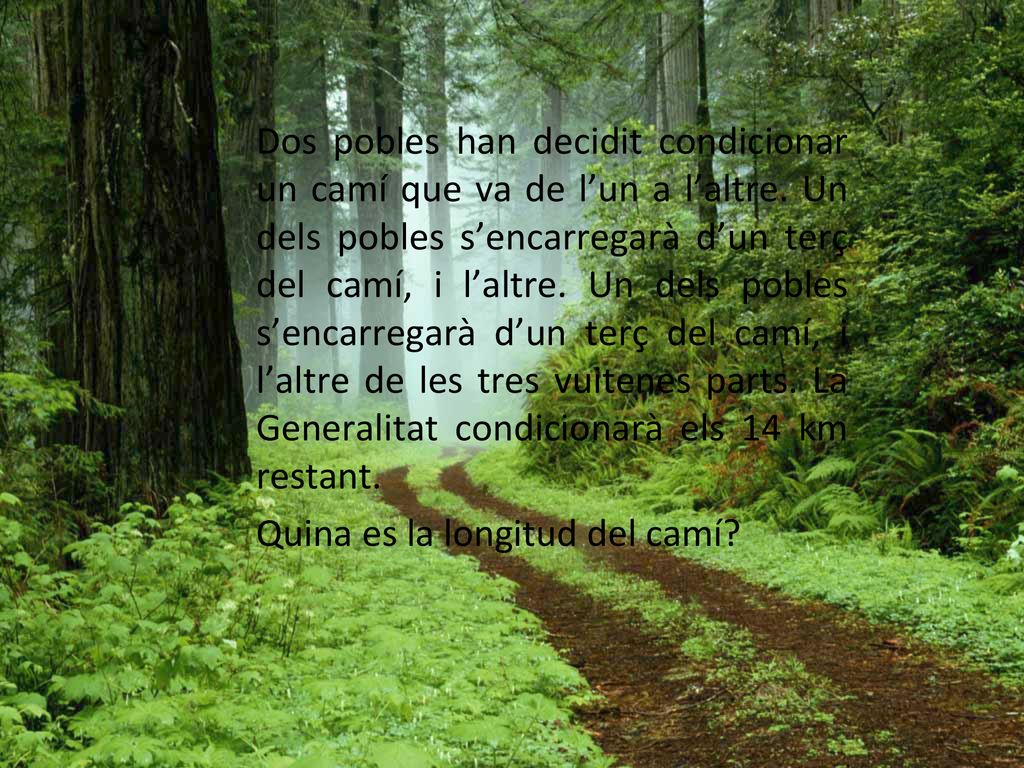 Dos pobles han decidit condicionar un camí que va de l’un a l’altre
