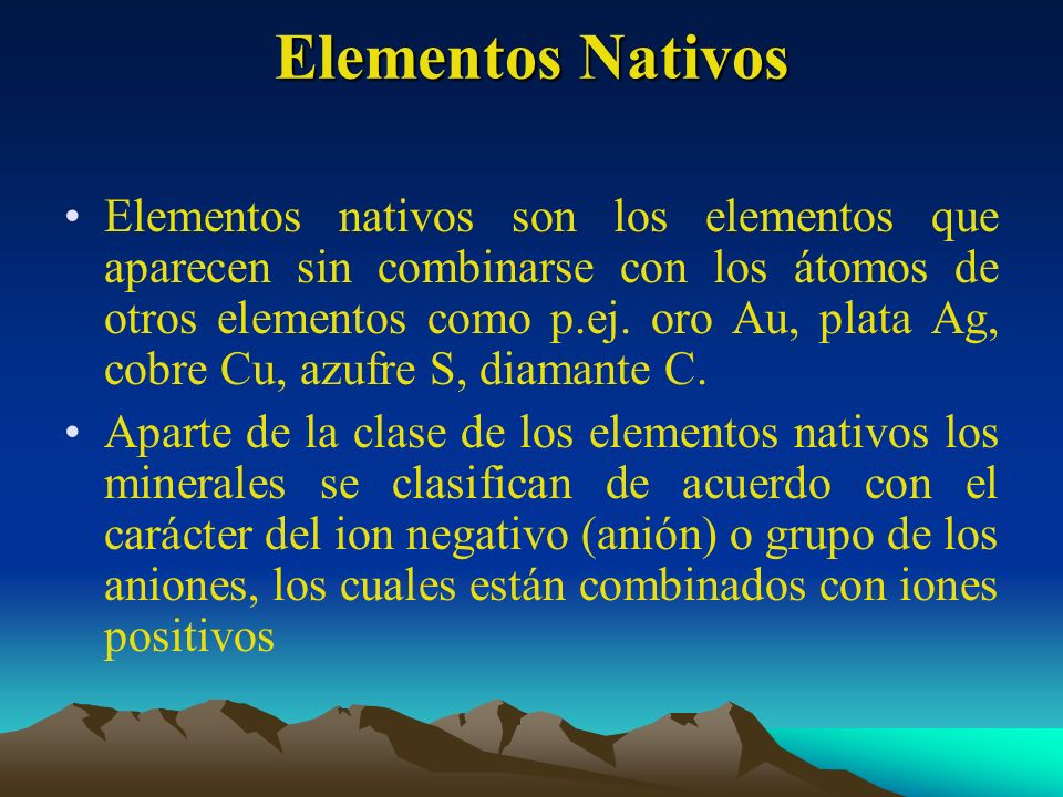 Elementos Nativos
