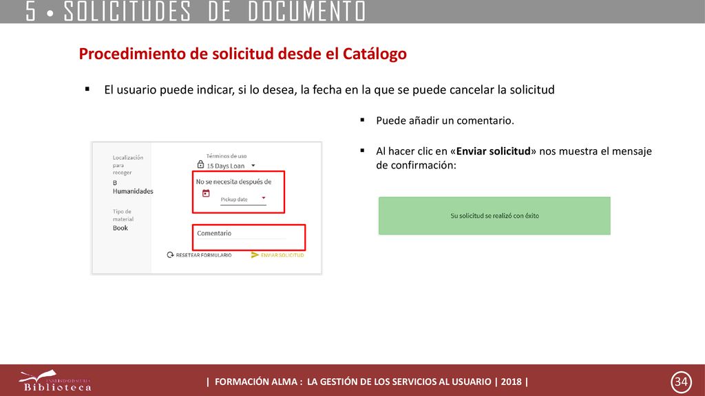 | FORMACIÓN ALMA : LA GESTIÓN DE LOS SERVICIOS AL USUARIO | 2018 |