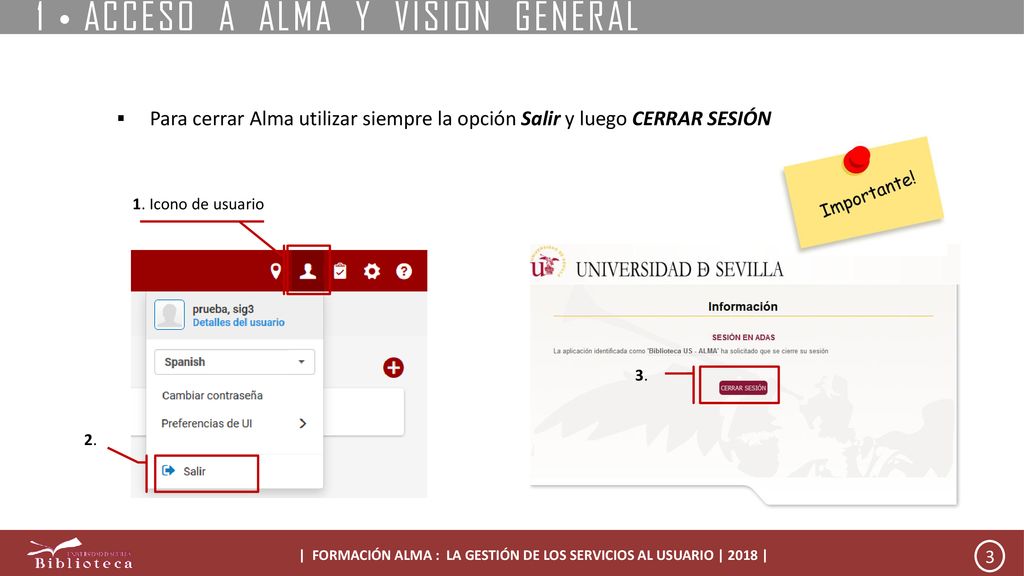 | FORMACIÓN ALMA : LA GESTIÓN DE LOS SERVICIOS AL USUARIO | 2018 |