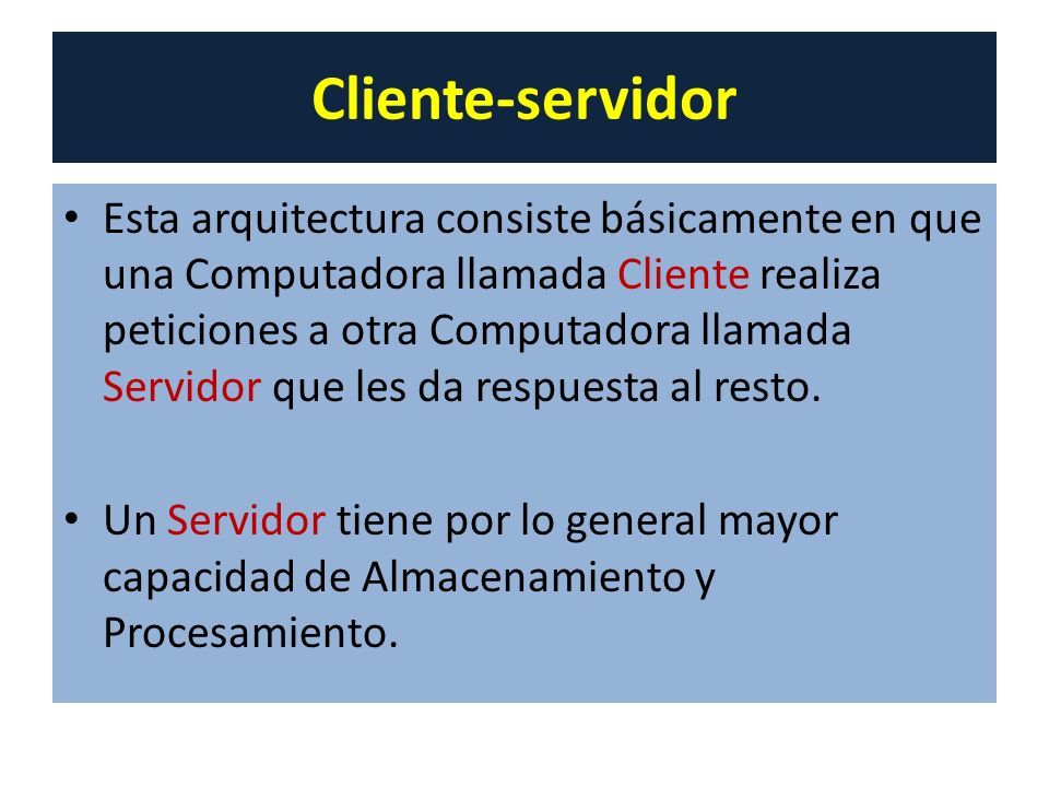 Cliente-servidor