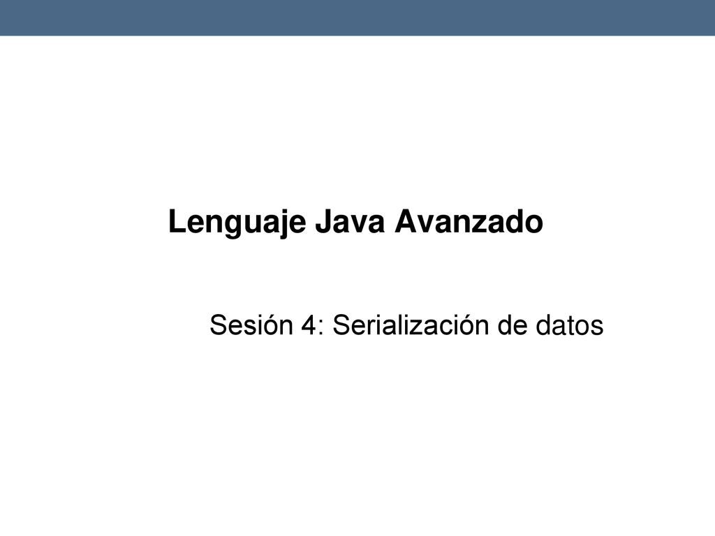 Lenguaje Java Avanzado