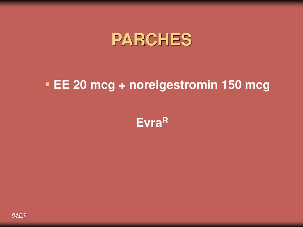 PARCHES EE 20 mcg + norelgestromin 150 mcg EvraR