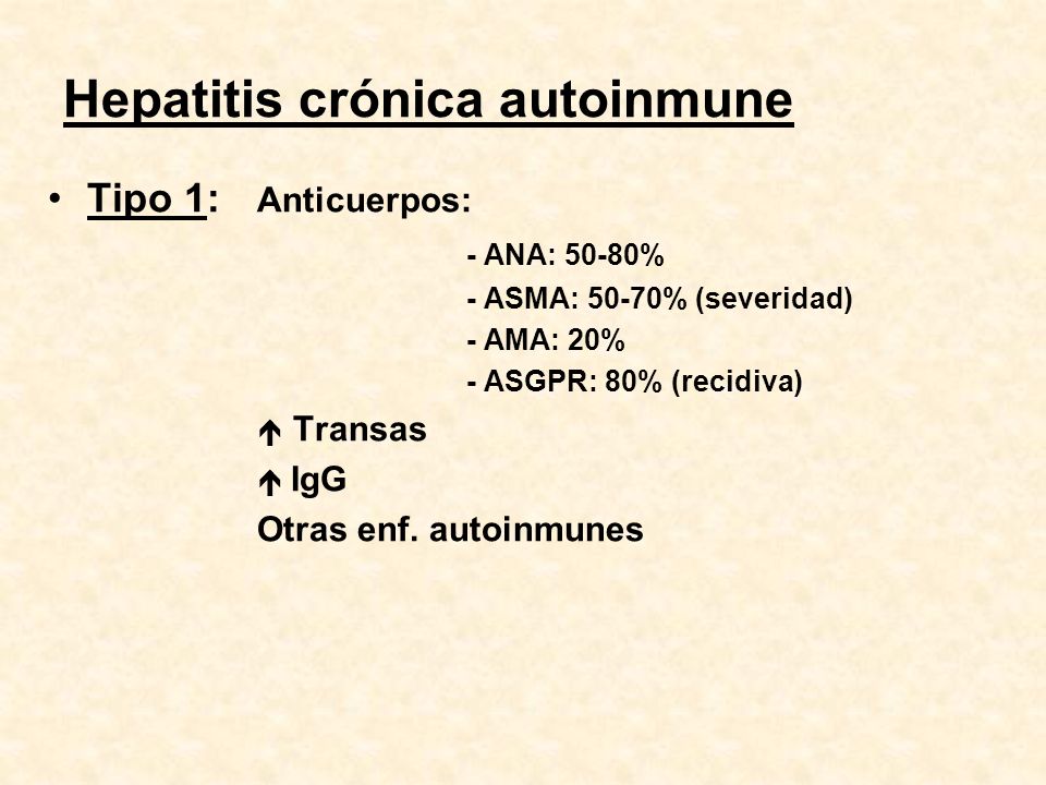 Hepatitis crónica autoinmune