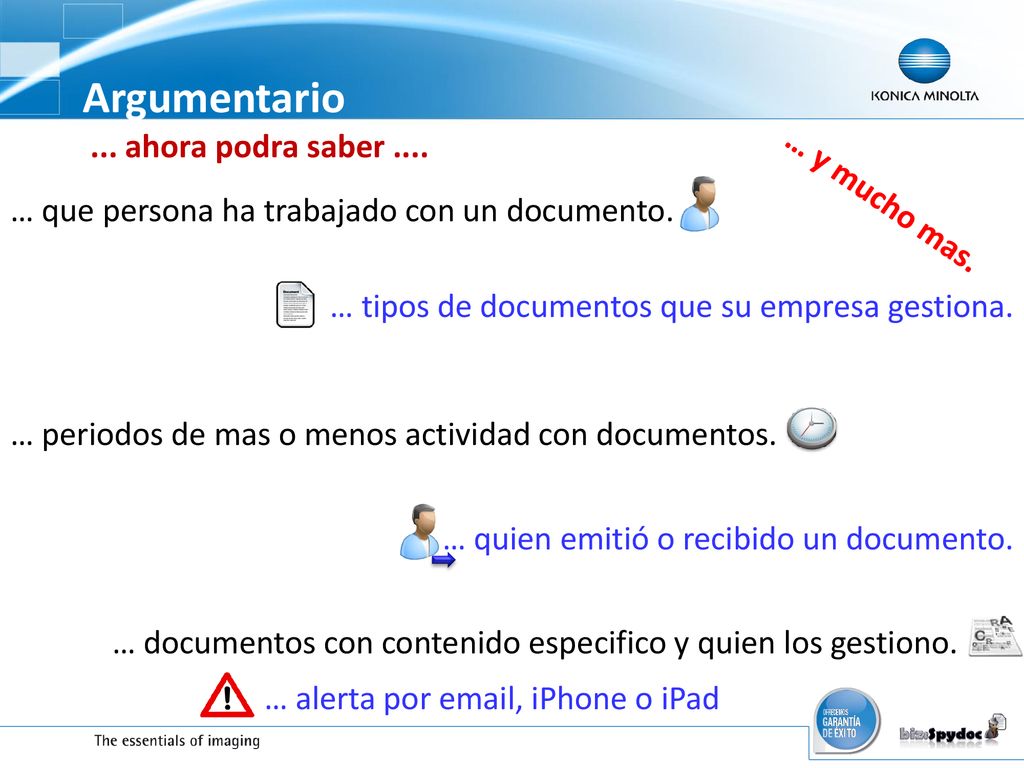 Argumentario ... ahora podra saber .... … y mucho mas.