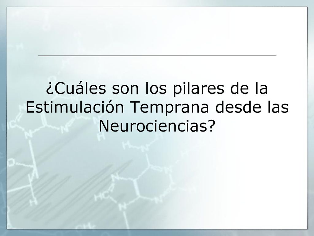¿Cuáles son los pilares de la Estimulación Temprana desde las Neurociencias