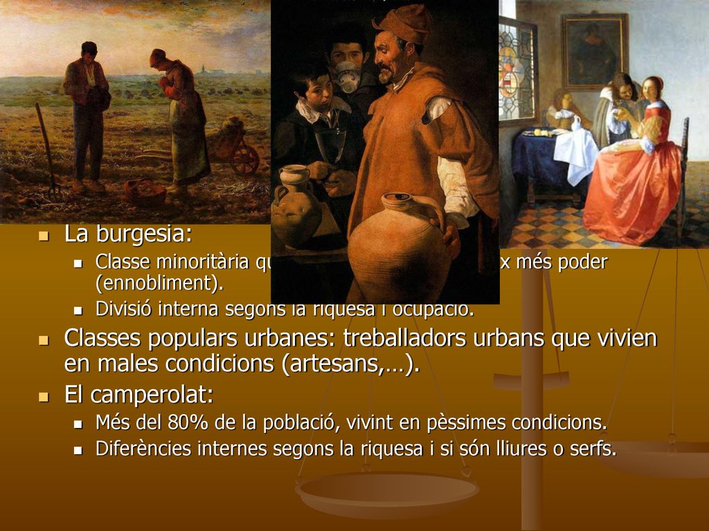 ELS NO PRIVILEGIATS Grup heterogeni sense drets ni privilegis que suposa més del 90% de la població.