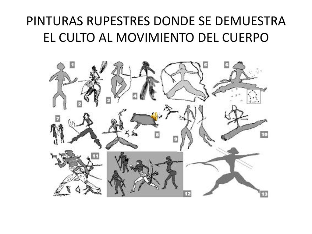 PINTURAS RUPESTRES DONDE SE DEMUESTRA EL CULTO AL MOVIMIENTO DEL CUERPO