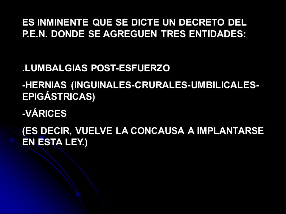 ES INMINENTE QUE SE DICTE UN DECRETO DEL P. E. N