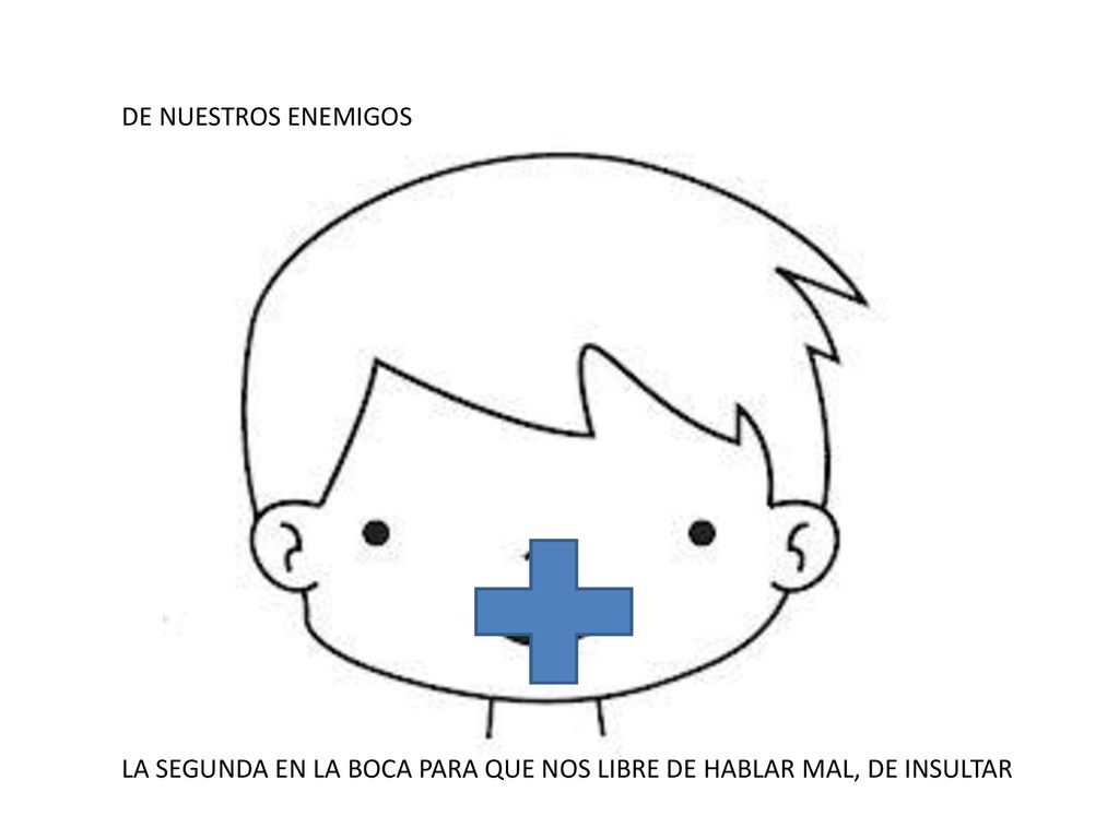 DE NUESTROS ENEMIGOS LA SEGUNDA EN LA BOCA PARA QUE NOS LIBRE DE HABLAR MAL, DE INSULTAR