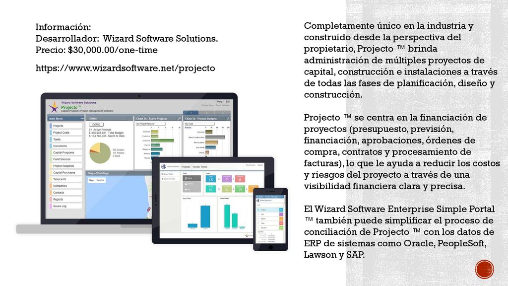 Completamente único en la industria y construido desde la perspectiva del propietario, Projecto ™ brinda administración de múltiples proyectos de capital, construcción e instalaciones a través de todas las fases de planificación, diseño y construcción.