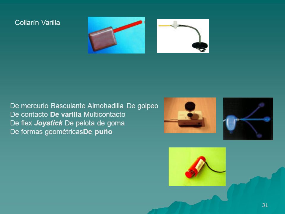 Collarín Varilla De mercurio Basculante Almohadilla De golpeo. De contacto De varilla Multicontacto.