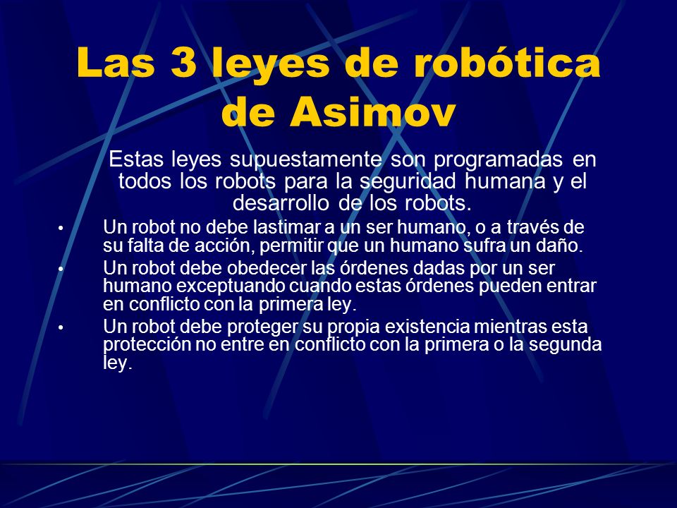 Las 3 leyes de robótica de Asimov