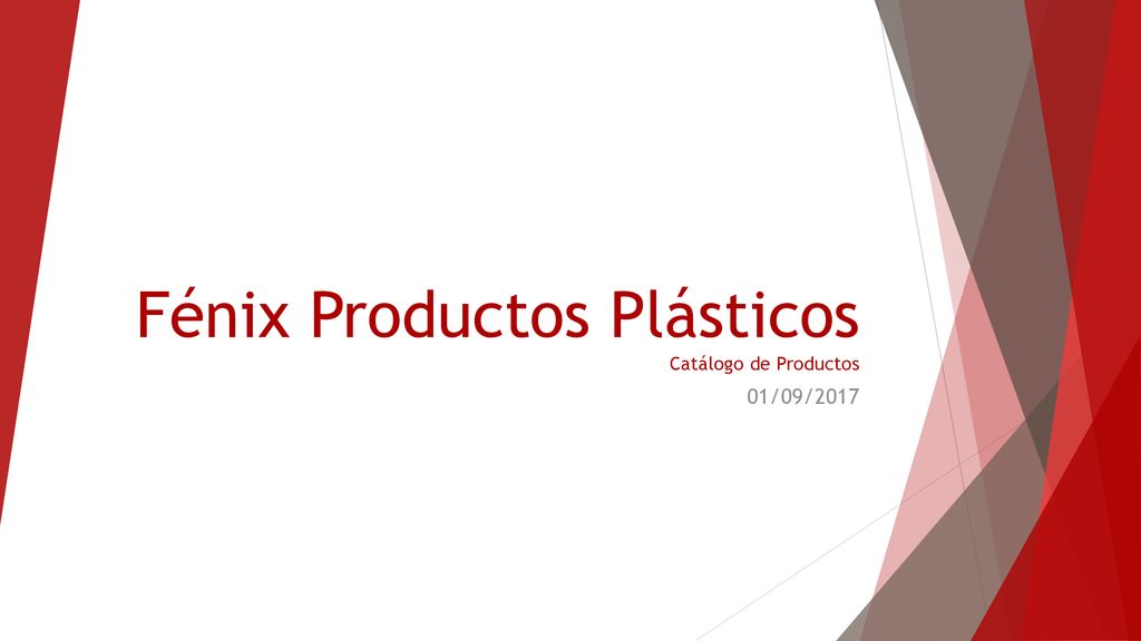 Fénix Productos Plásticos Catálogo de Productos