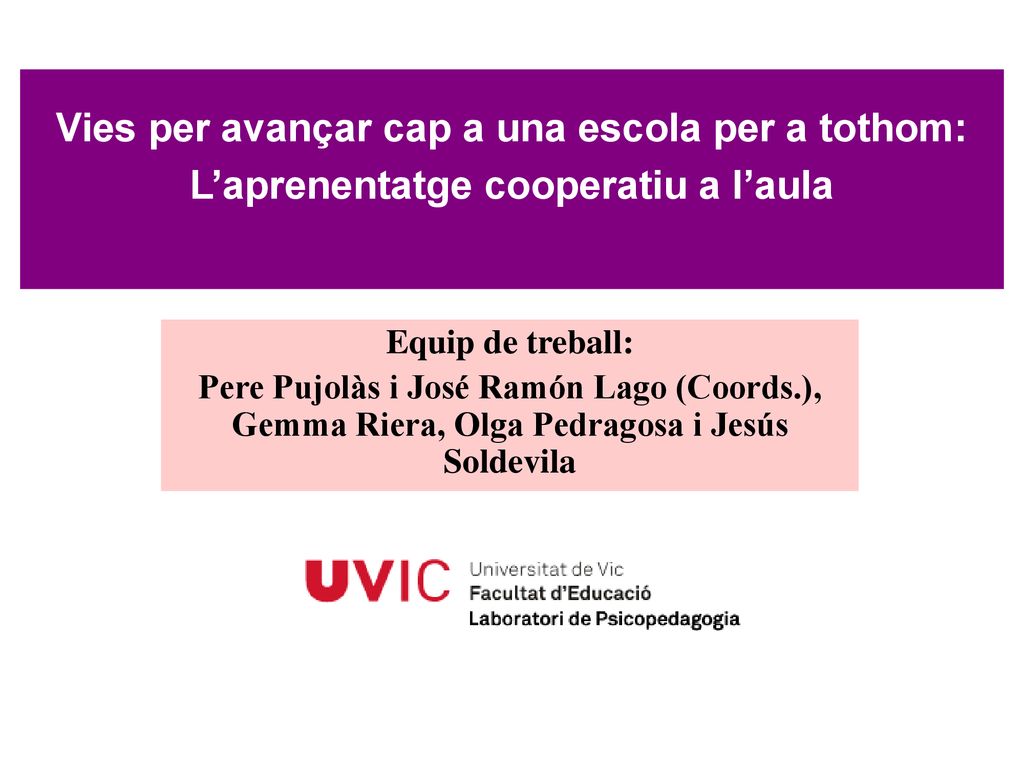 Vies per avançar cap a una escola per a tothom: