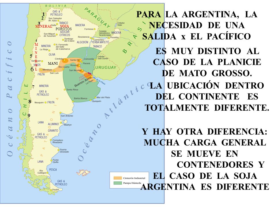 PARA LA ARGENTINA, LA NECESIDAD DE UNA SALIDA x EL PACÍFICO