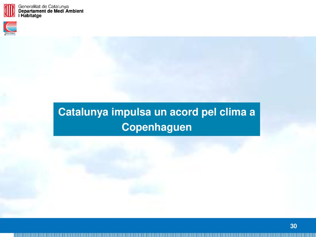 Catalunya impulsa un acord pel clima a Copenhaguen