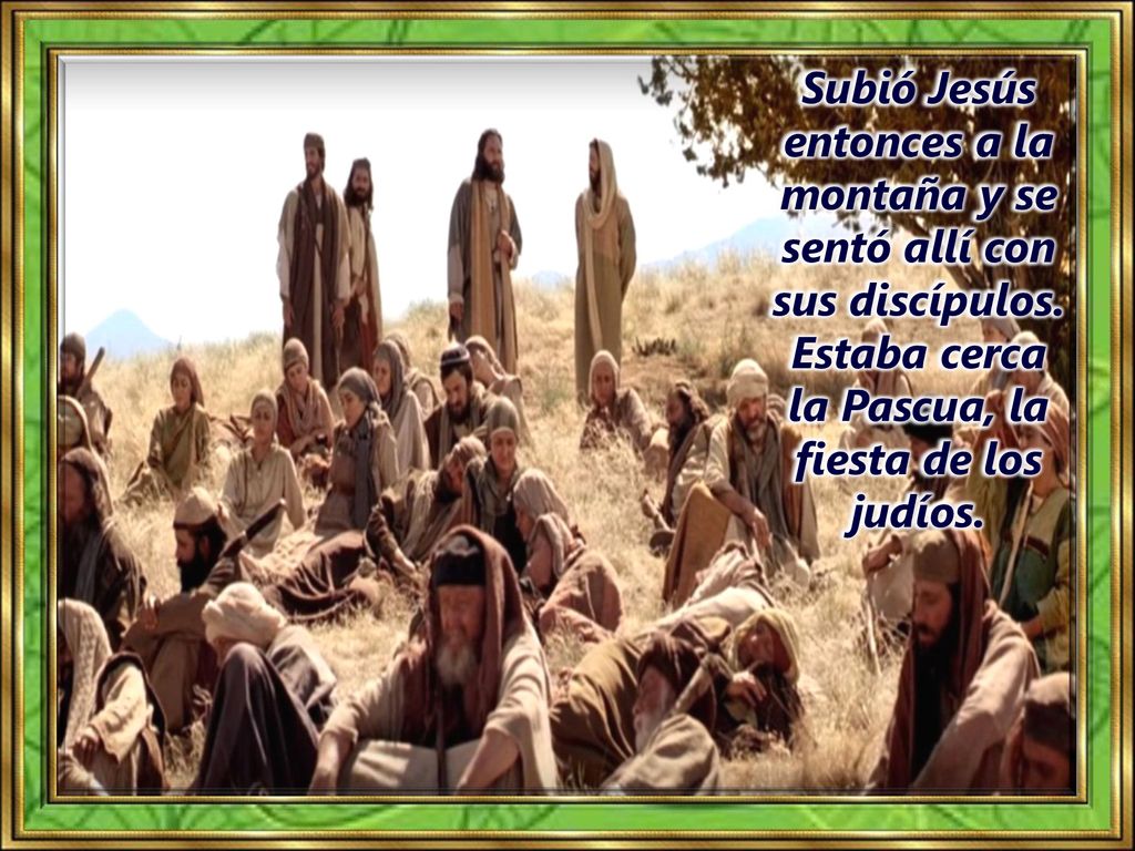 Subió Jesús entonces a la montaña y se sentó allí con sus discípulos
