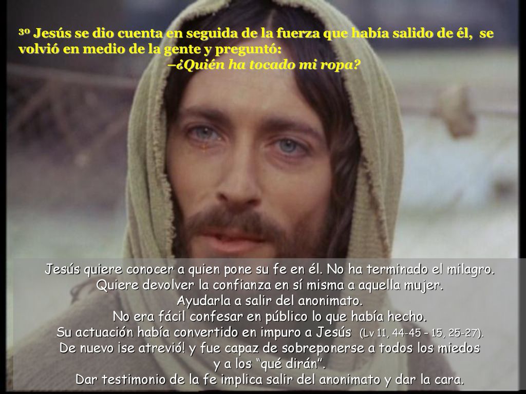 Dar testimonio de la fe implica salir del anonimato y dar la cara.