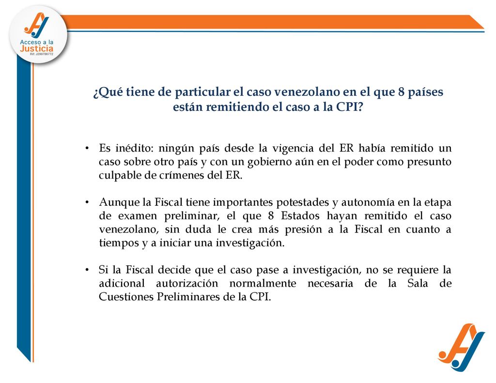 ¿Qué tiene de particular el caso venezolano en el que 8 países están remitiendo el caso a la CPI
