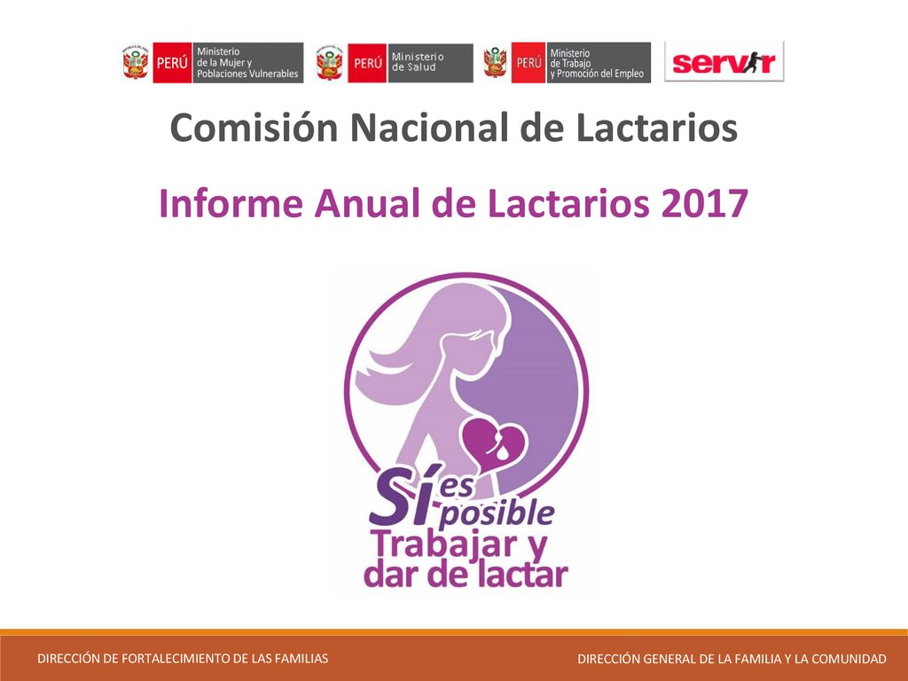 Comisión Nacional de Lactarios Informe Anual de Lactarios 2017