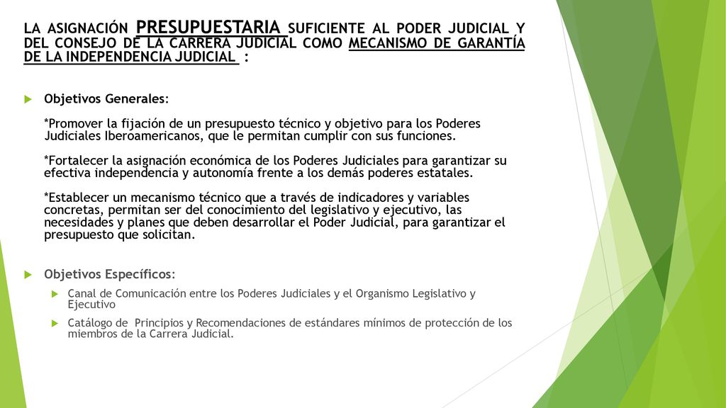 LA ASIGNACIÓN PRESUPUESTARIA SUFICIENTE AL PODER JUDICIAL Y DEL CONSEJO DE LA CARRERA JUDICIAL COMO MECANISMO DE GARANTÍA DE LA INDEPENDENCIA JUDICIAL :