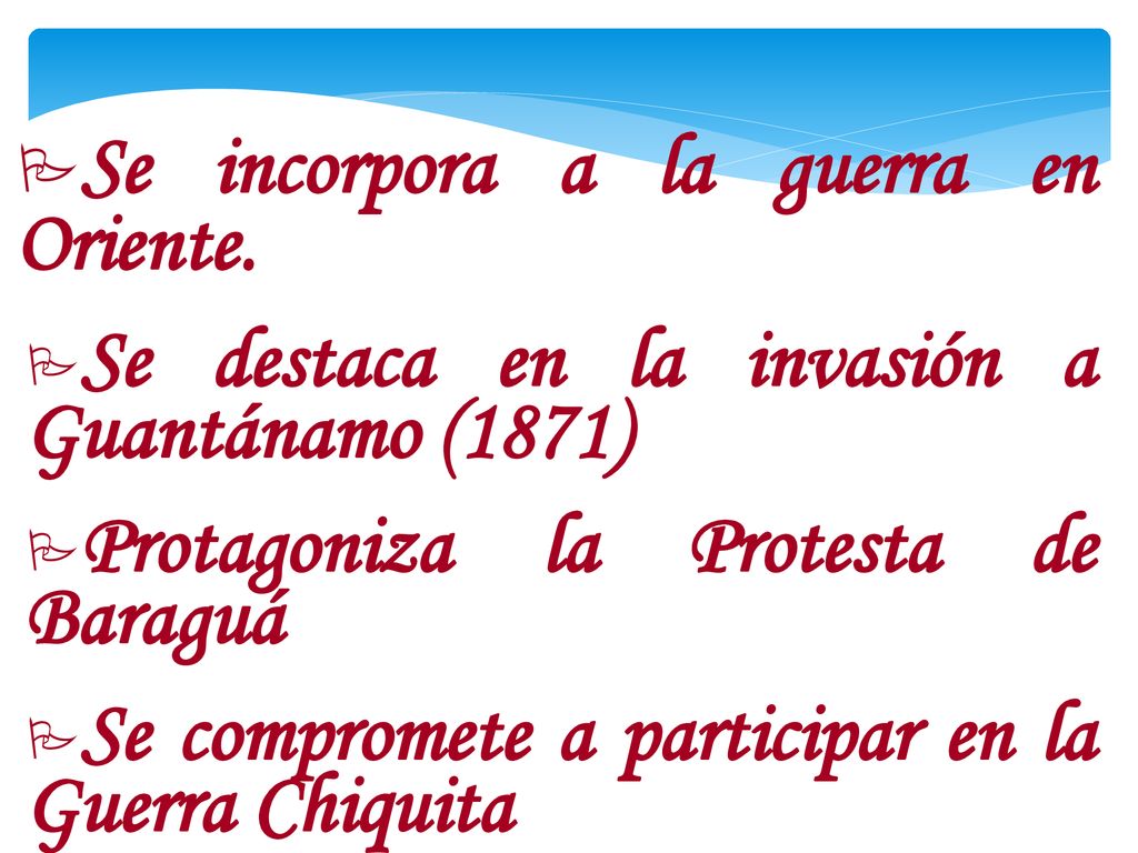 Se incorpora a la guerra en Oriente.