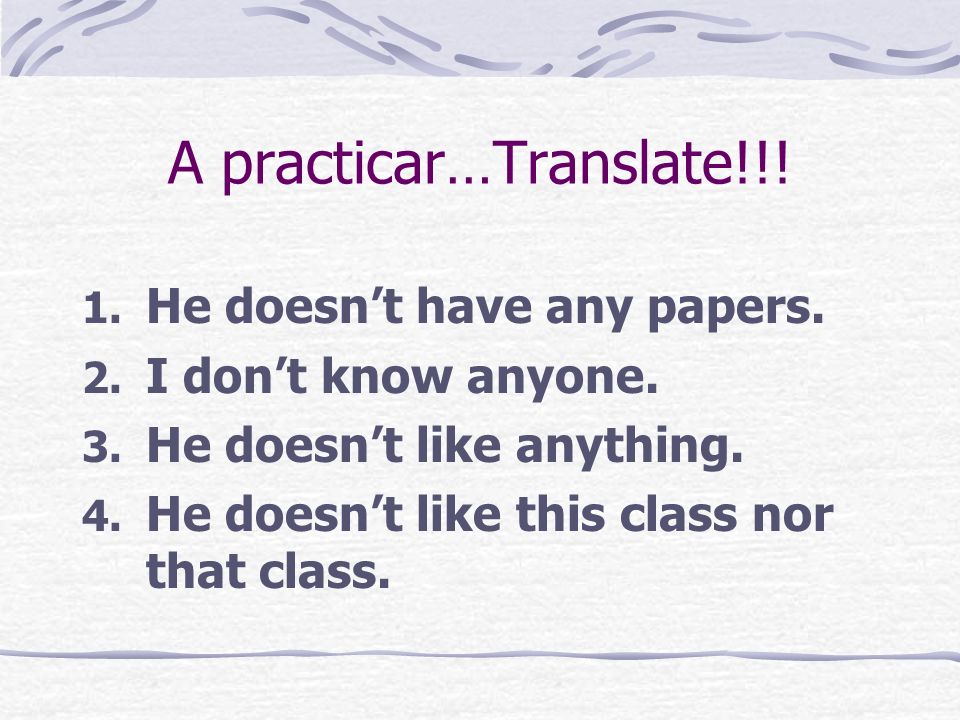 A practicar…Translate!!!