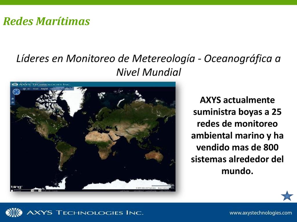 Líderes en Monitoreo de Metereología - Oceanográfica a Nivel Mundial