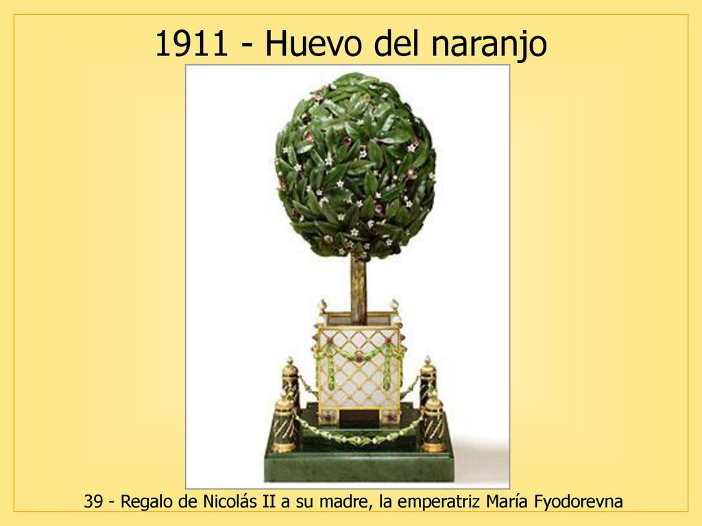 39 - Regalo de Nicolás II a su madre, la emperatriz María Fyodorevna