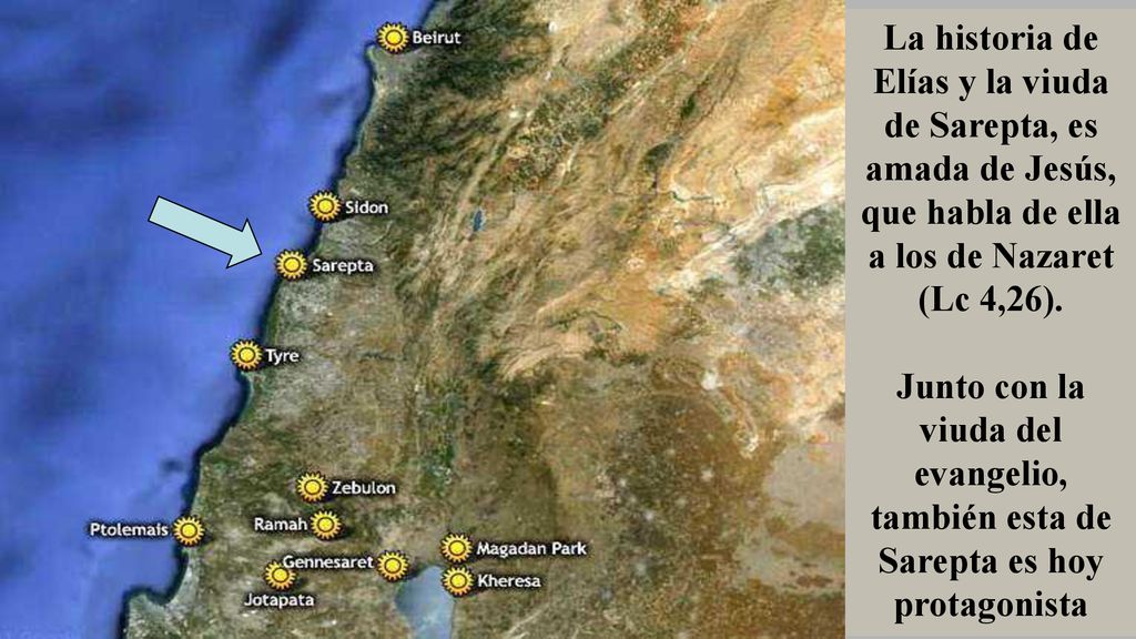 La historia de Elías y la viuda de Sarepta, es amada de Jesús, que habla de ella a los de Nazaret
