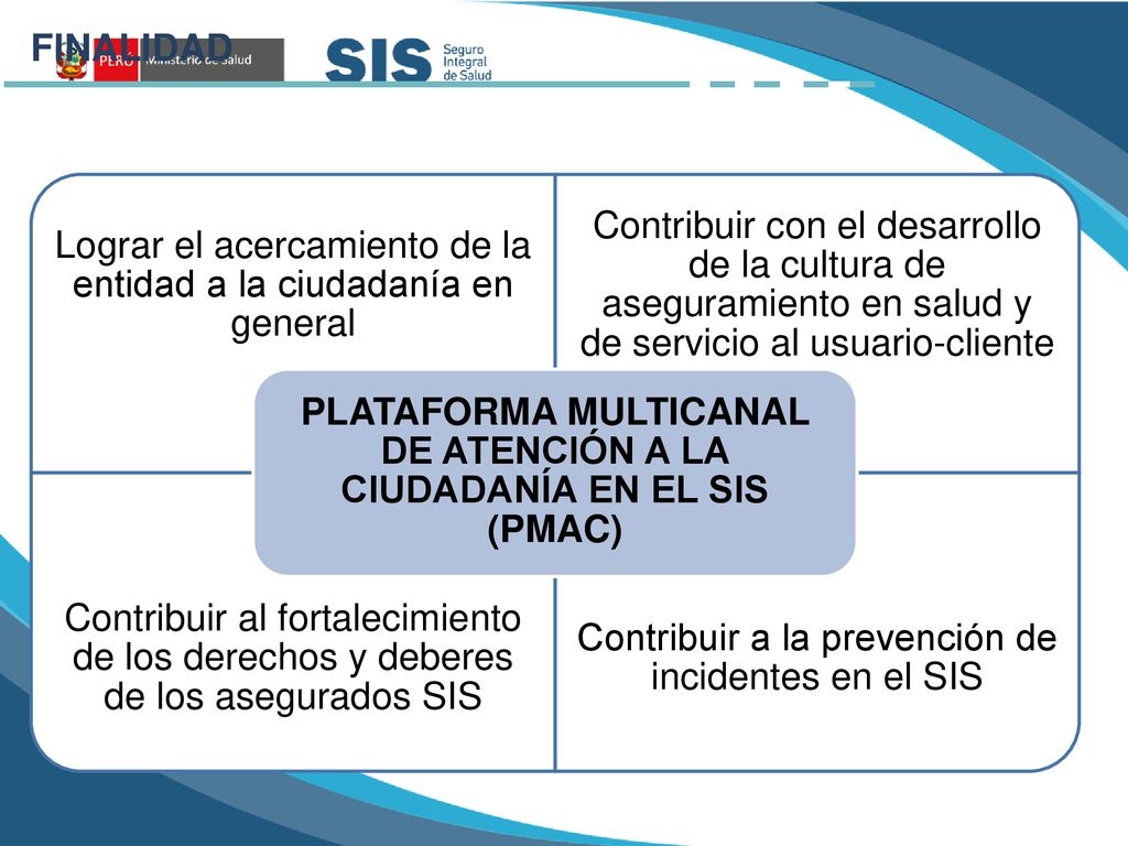 PLATAFORMA MULTICANAL DE ATENCIÓN A LA CIUDADANÍA EN EL SIS (PMAC)