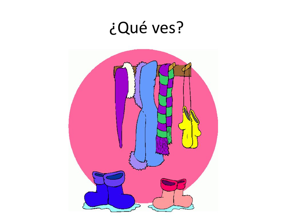 ¿Qué ves. Assessment: Call on different students and ask ¿Qué ves.