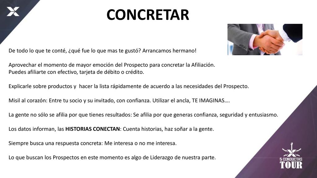 CONCRETAR De todo lo que te conté, ¿qué fue lo que mas te gustó Arrancamos hermano!
