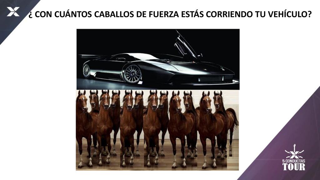 ¿ CON CUÁNTOS CABALLOS DE FUERZA ESTÁS CORRIENDO TU VEHÍCULO