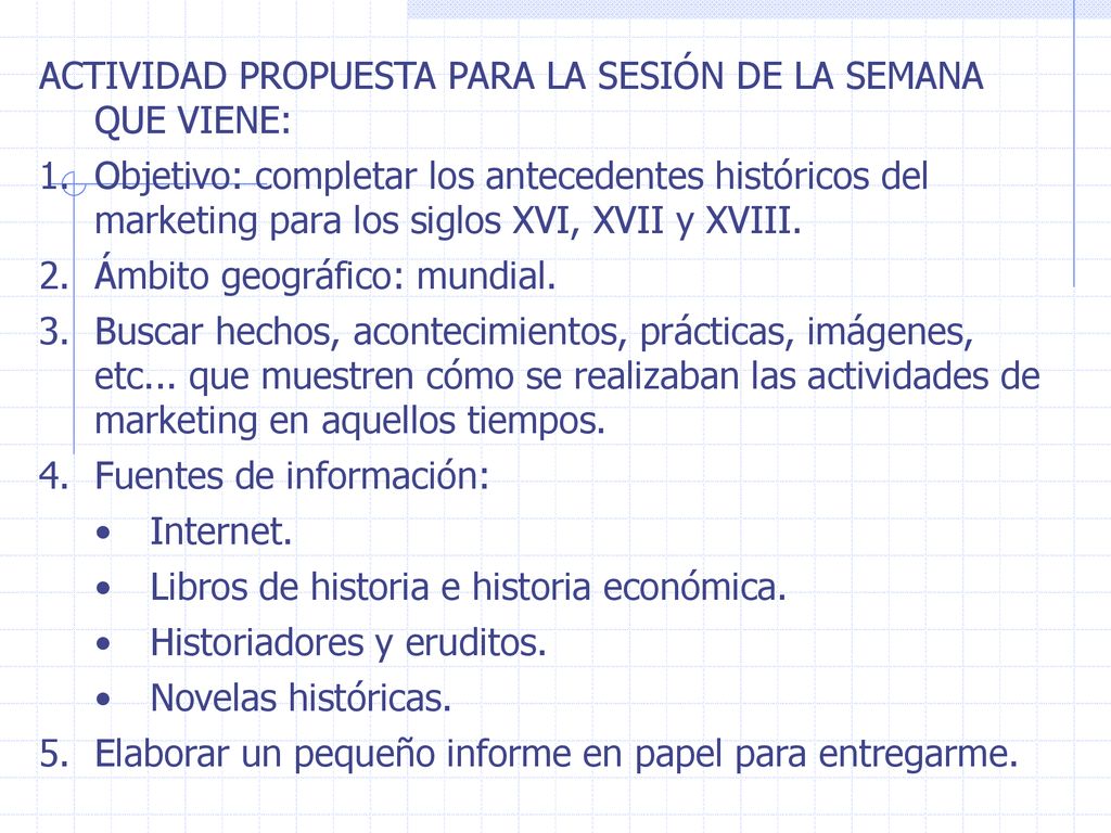 ACTIVIDAD PROPUESTA PARA LA SESIÓN DE LA SEMANA QUE VIENE: