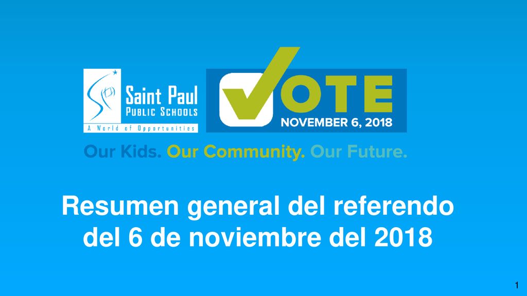 Resumen general del referendo del 6 de noviembre del 2018