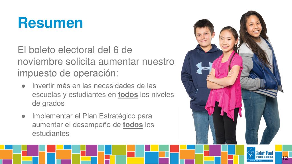 Resumen El boleto electoral del 6 de noviembre solicita aumentar nuestro impuesto de operación: