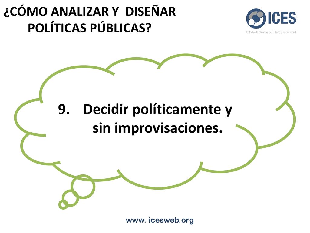 ¿CÓMO ANALIZAR Y DISEÑAR POLÍTICAS PÚBLICAS