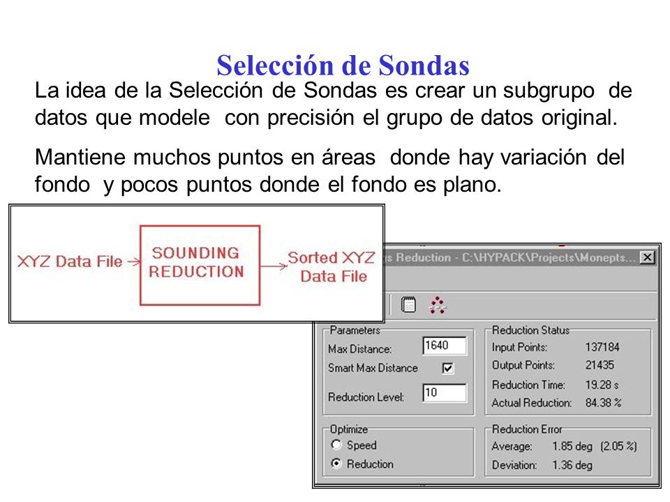 Selección de Sondas La idea de la Selección de Sondas es crear un subgrupo de datos que modele con precisión el grupo de datos original.