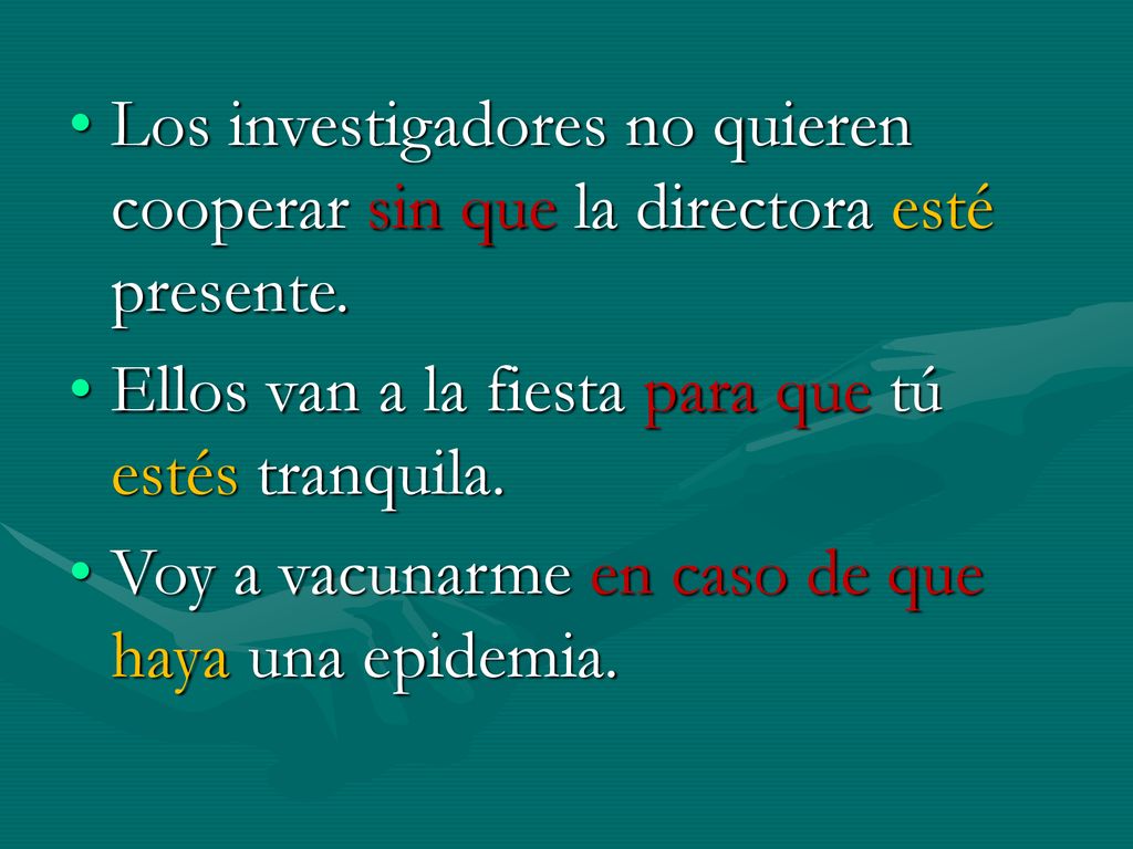 Los investigadores no quieren cooperar sin que la directora esté presente.