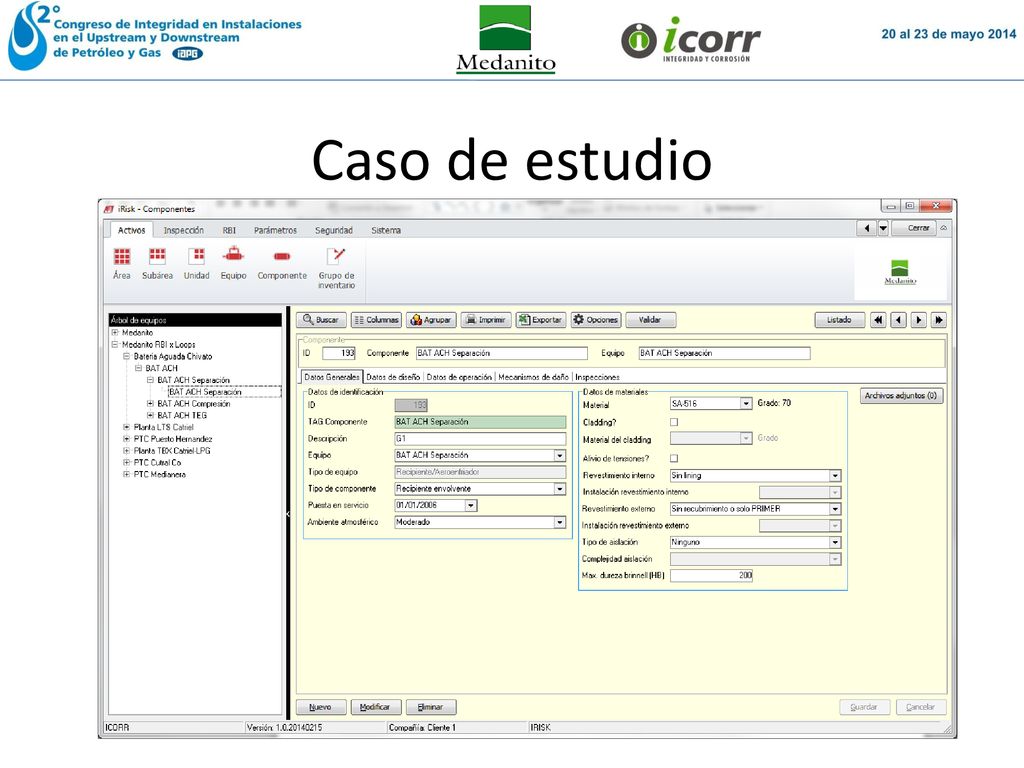 Caso de estudio Carga de datos y participacion del analista de rbi experto