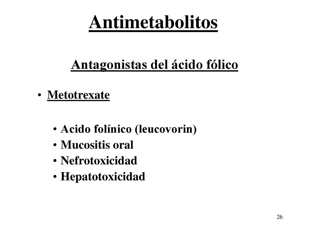 Antagonistas del ácido fólico