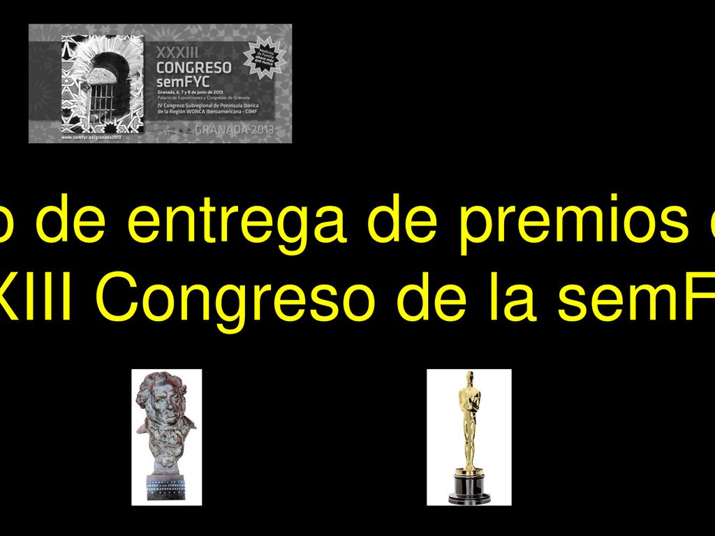 Acto de entrega de premios del XXXIII Congreso de la semFYC